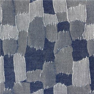 Tessuto di cotone denim jacquard