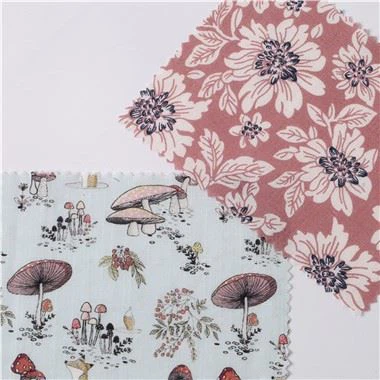 Tessuto stampato in misto cotone